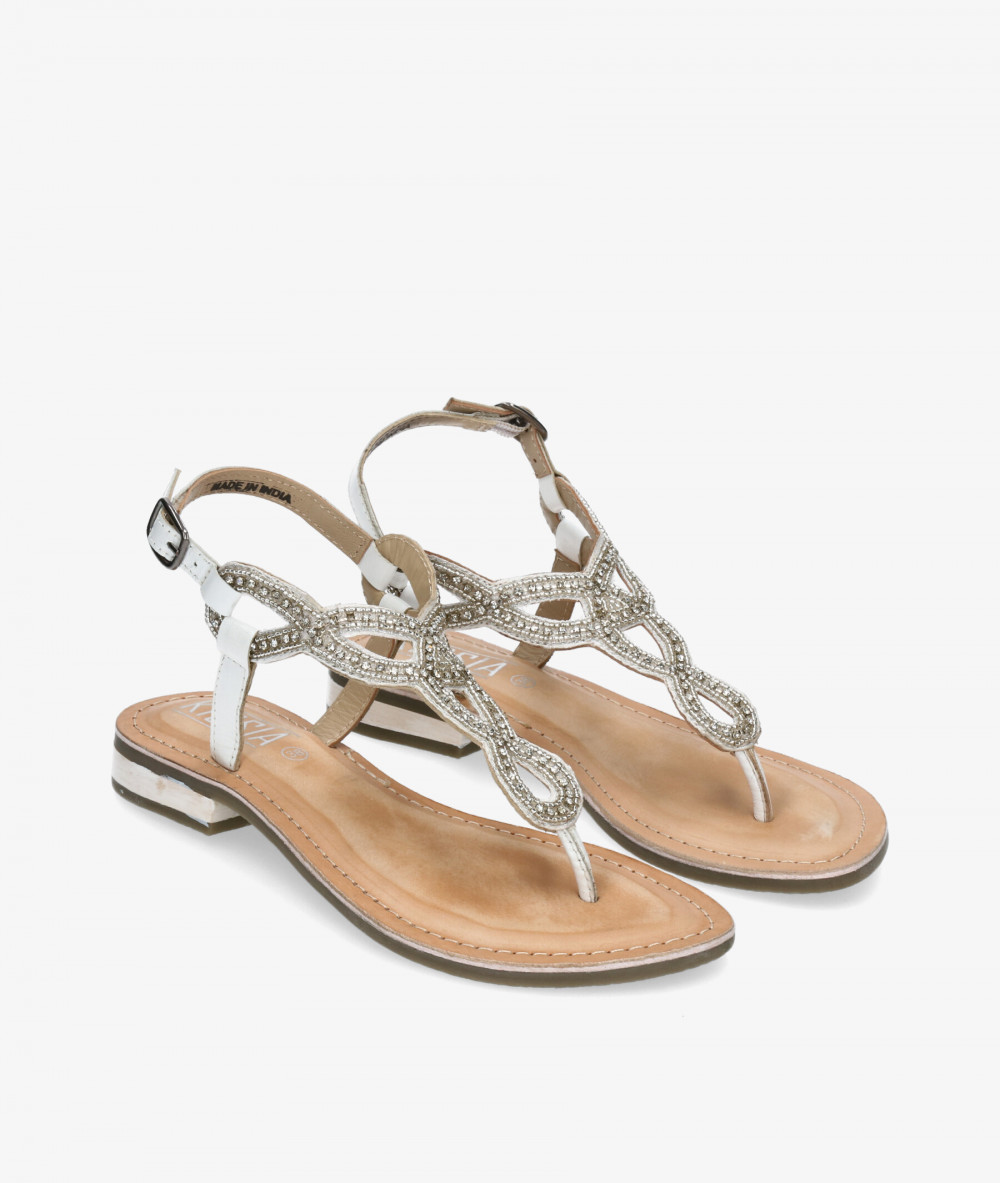 Sandalias Kissia  BOMBAI KG-4809 en blanco
