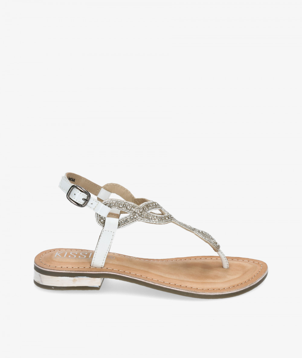 Sandalias Kissia  BOMBAI KG-4809 en blanco