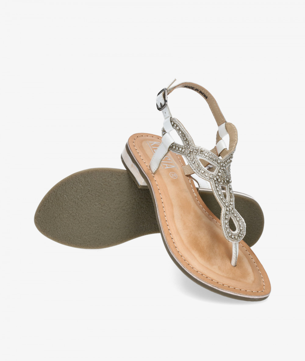 Sandalias Kissia  BOMBAI KG-4809 en blanco