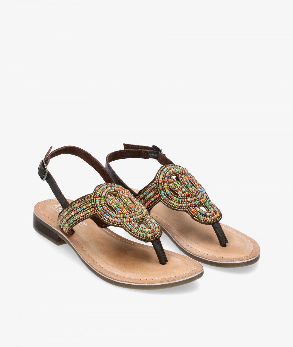 Sandalias Kissia  KOLKATA KG 4831 en marrón