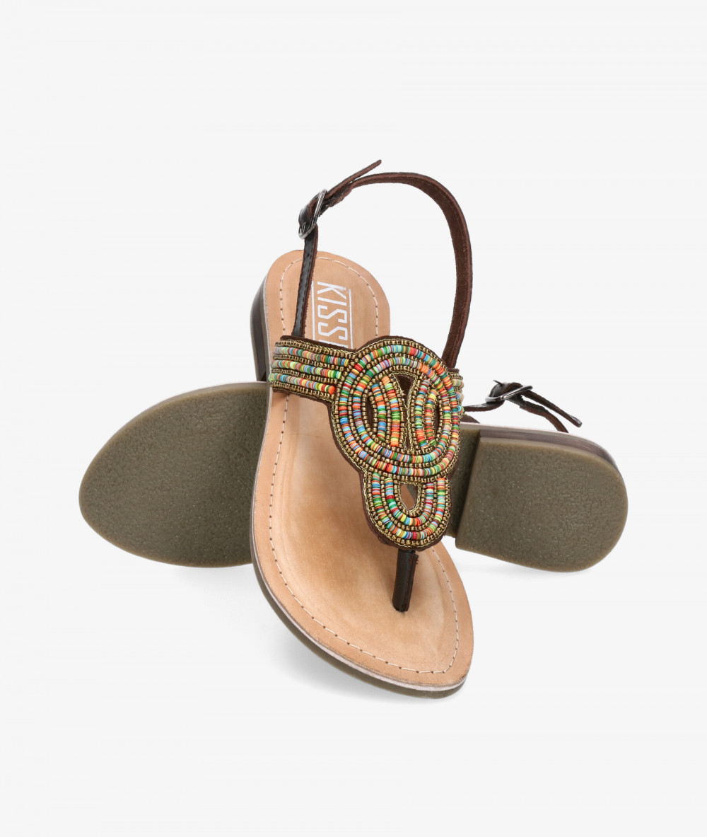 Sandalias Kissia  KOLKATA KG 4831 en marrón