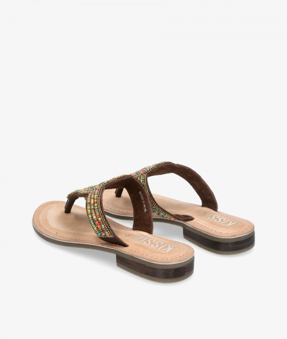 Sandalias Kissia  CHENAI KG 9018 en marrón