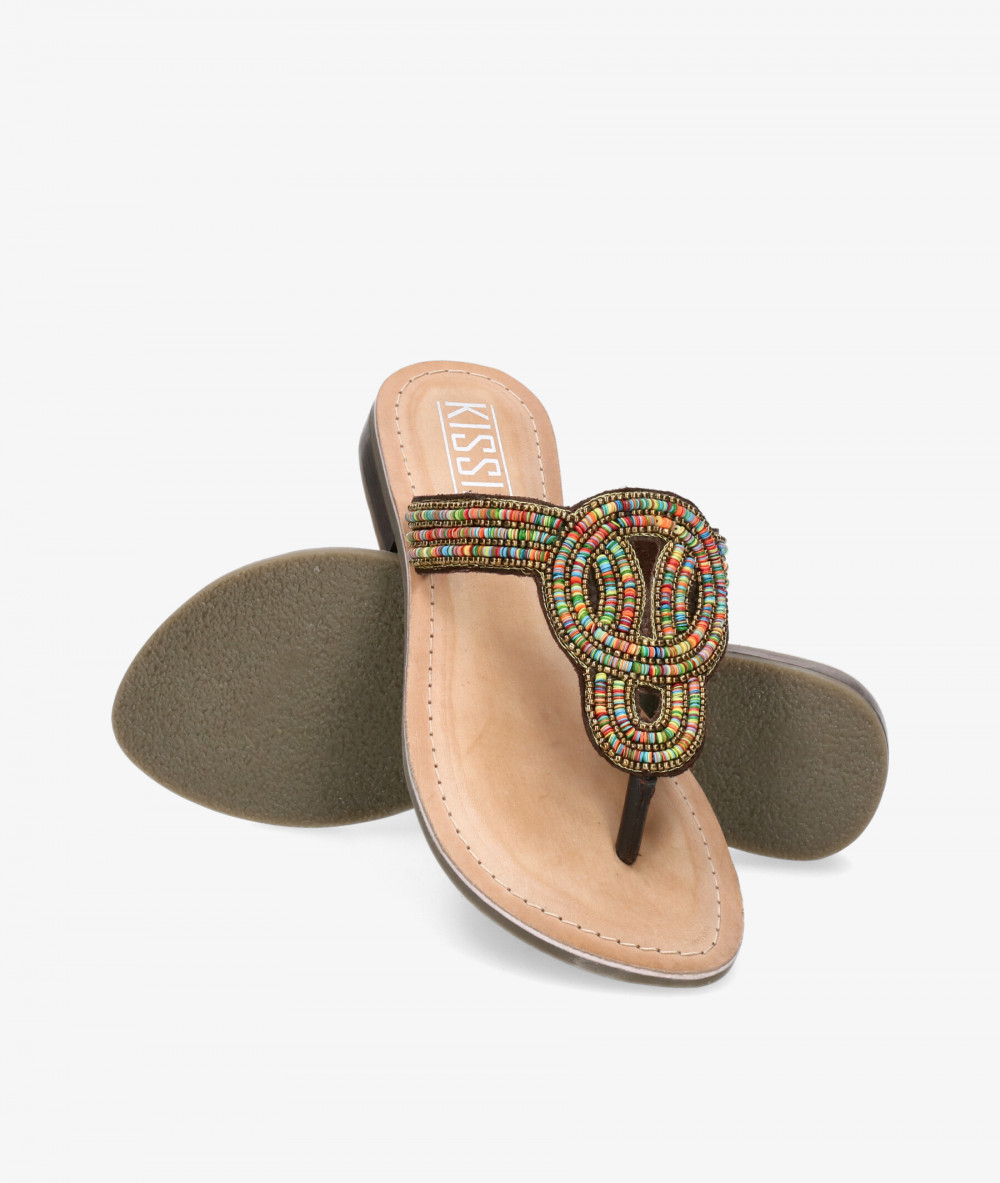 Sandalias Kissia  CHENAI KG 9018 en marrón