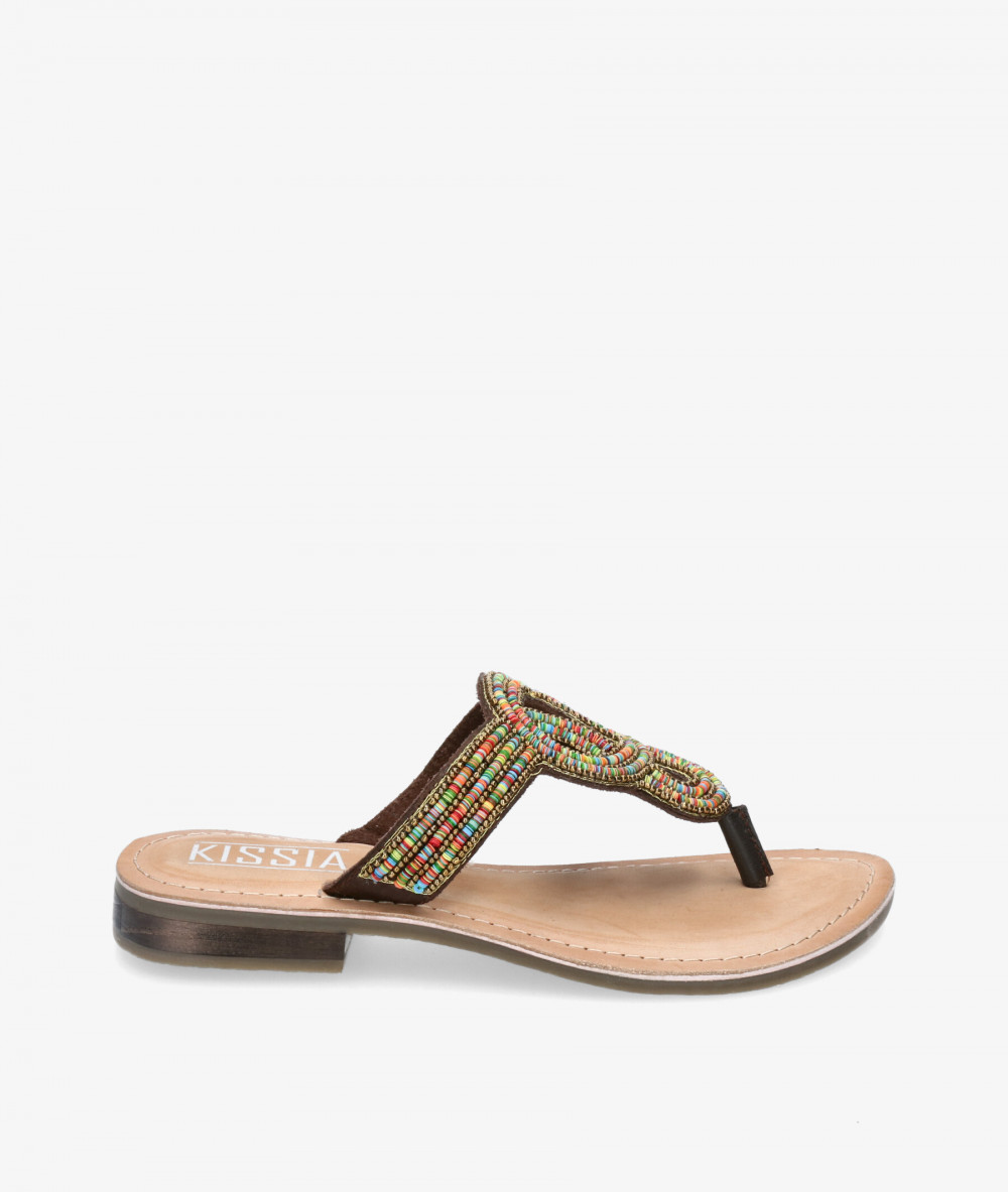 Sandalias Kissia  CHENAI KG 9018 en marrón