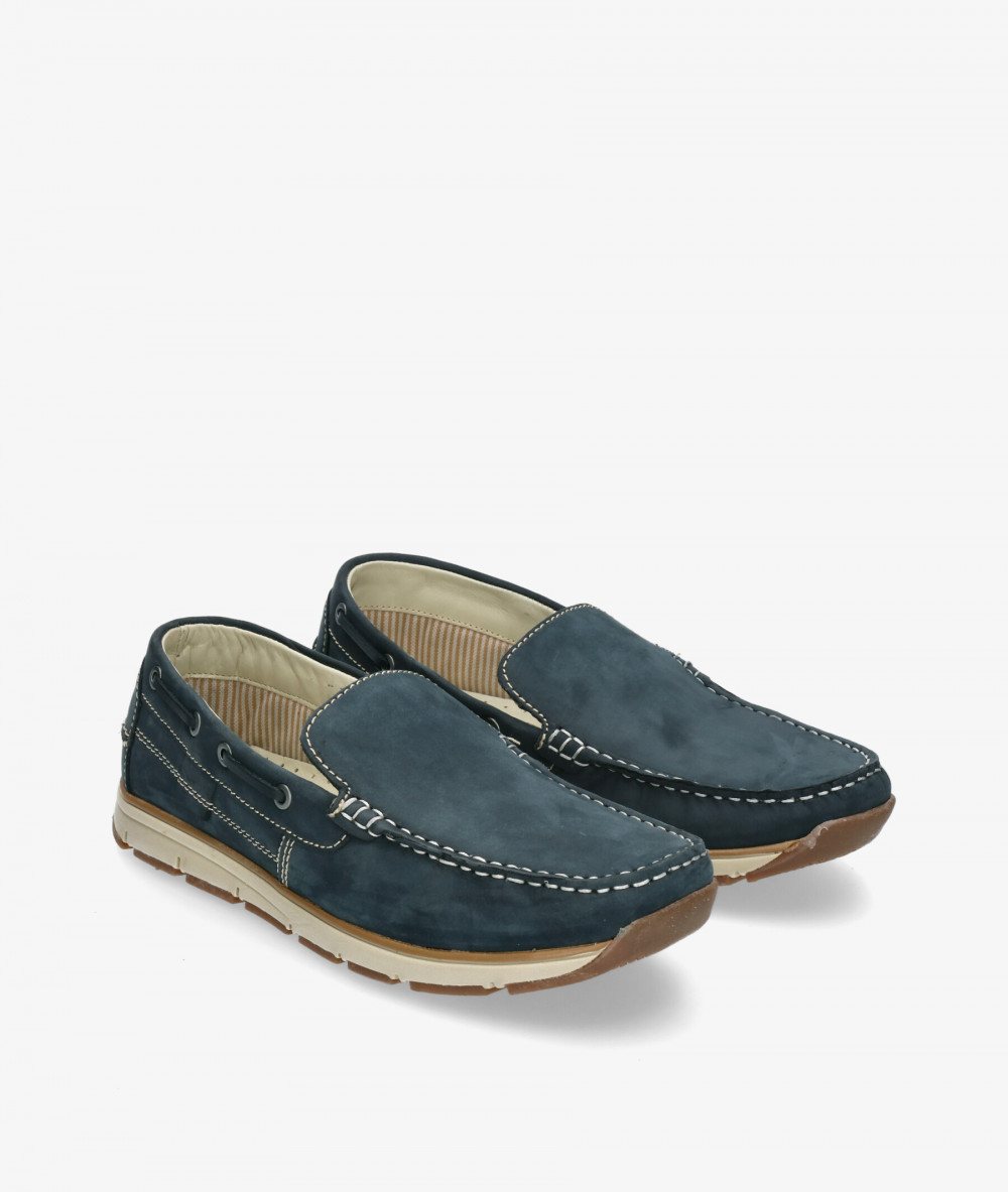 Naúticos Traveris MARBELLA 2979 en nobuck azul Naúticos Traveris MARBELLA 2979 en nobuck azul