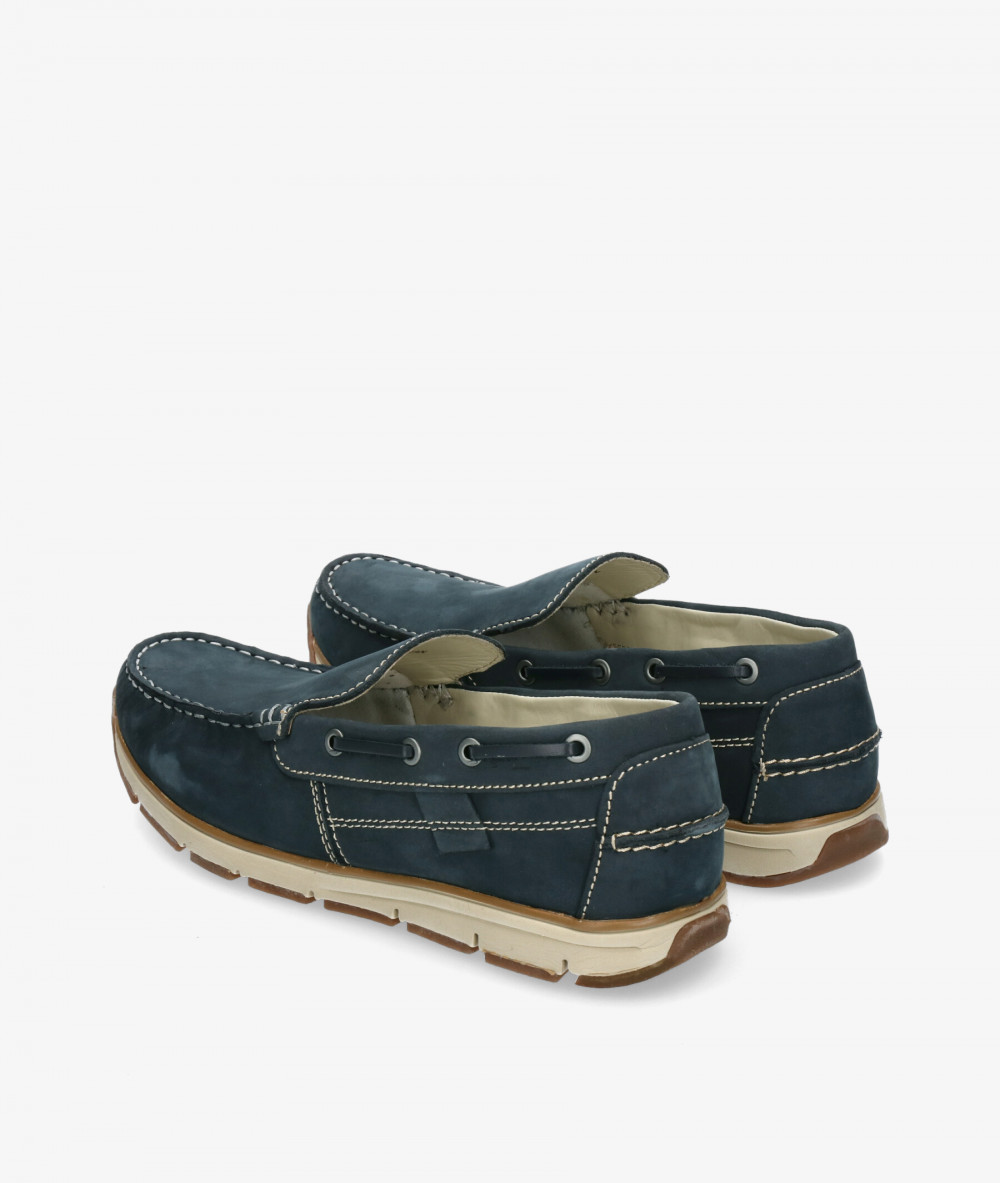 Naúticos Traveris MARBELLA 2979 en nobuck azul Naúticos Traveris MARBELLA 2979 en nobuck azul