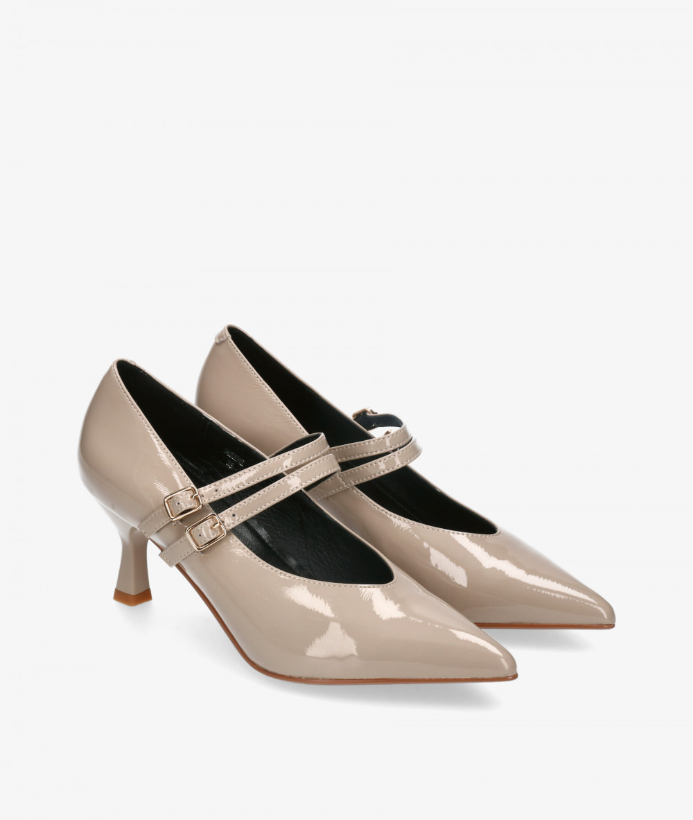Merceditas Stephen Allen SELENE 3699-7 en charol taupe Merceditas Stephen Allen SELENE 3699-7 en charol taupe