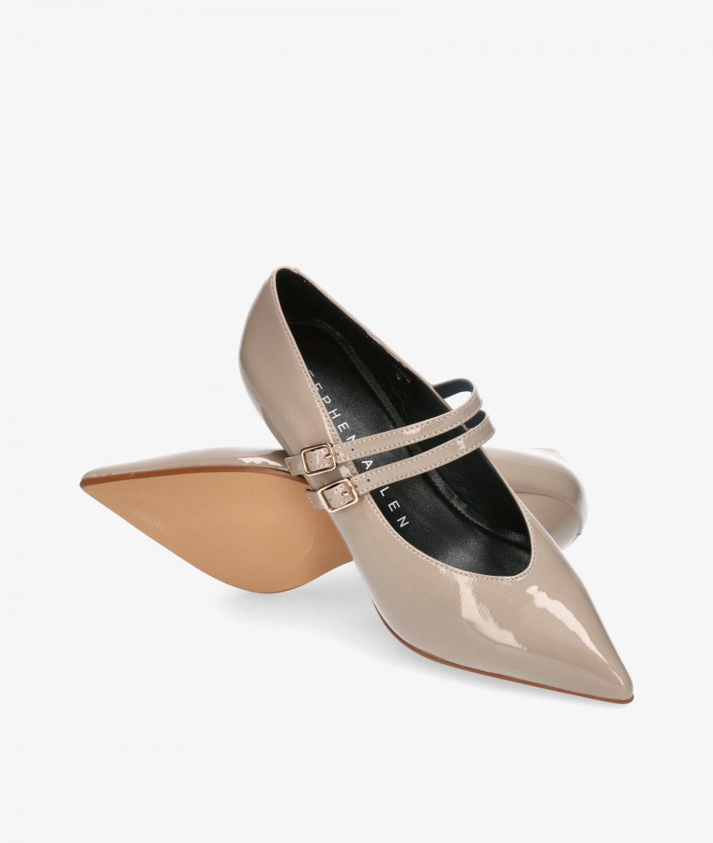 Merceditas Stephen Allen SELENE 3699-7 en charol taupe Merceditas Stephen Allen SELENE 3699-7 en charol taupe