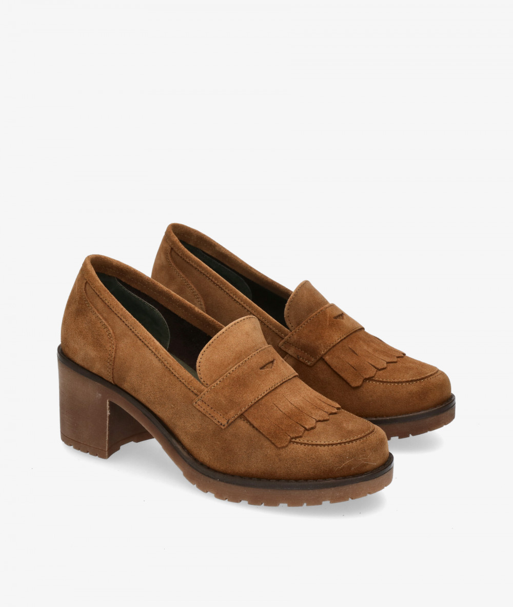 Mocasines mujer hotsell tacon medio