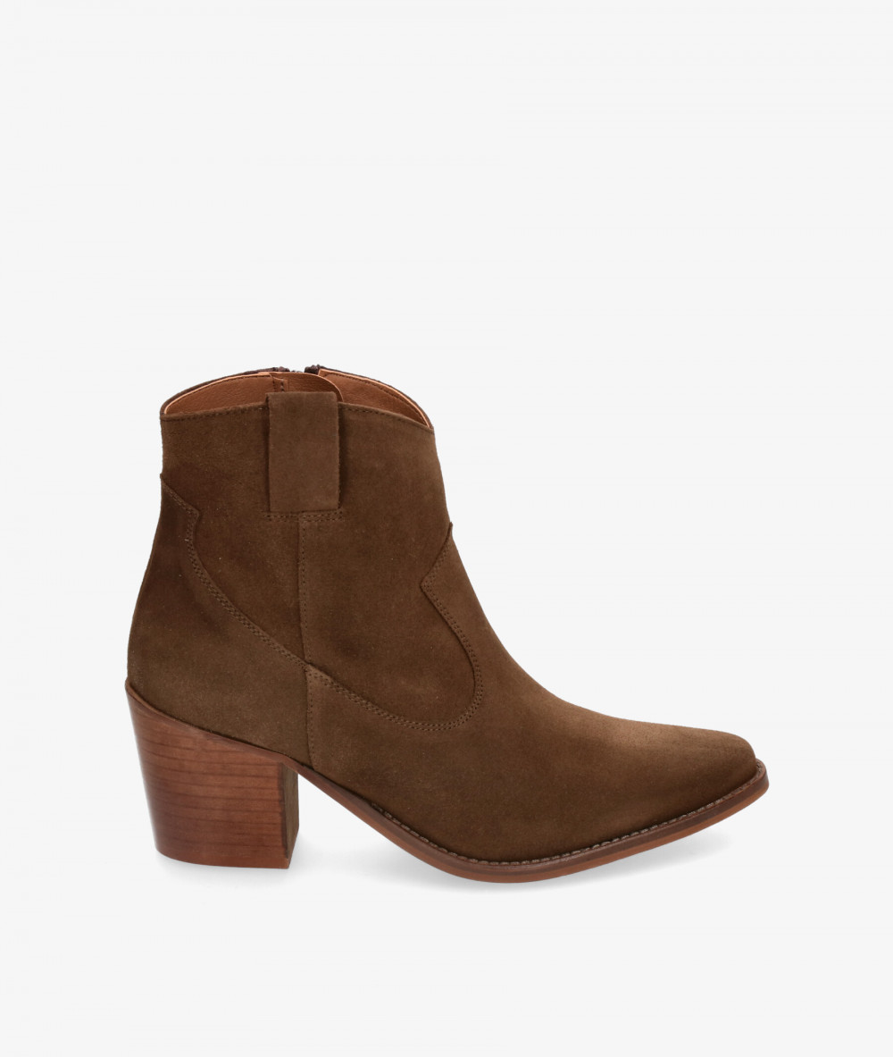 Botines Bryan  4100 en serraje taupe Botines Bryan  4100 en serraje taupe