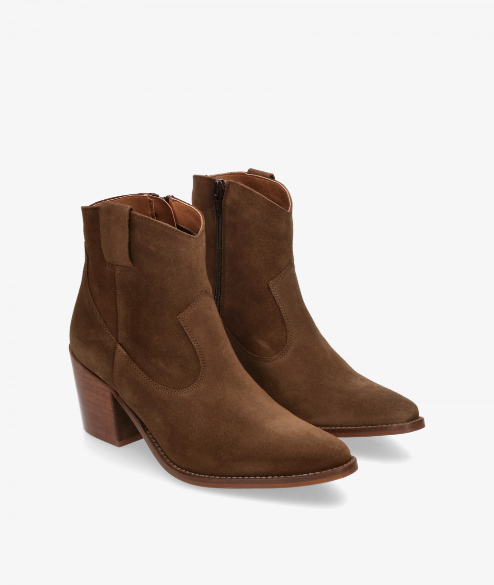 Botines Bryan  4100 en serraje taupe Botines Bryan  4100 en serraje taupe