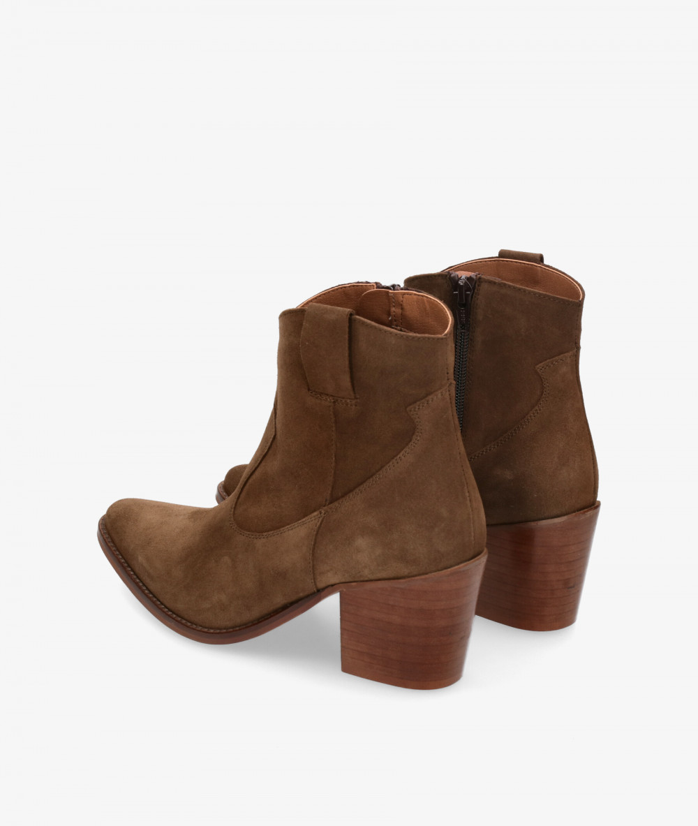 Botines Bryan  4100 en serraje taupe Botines Bryan  4100 en serraje taupe