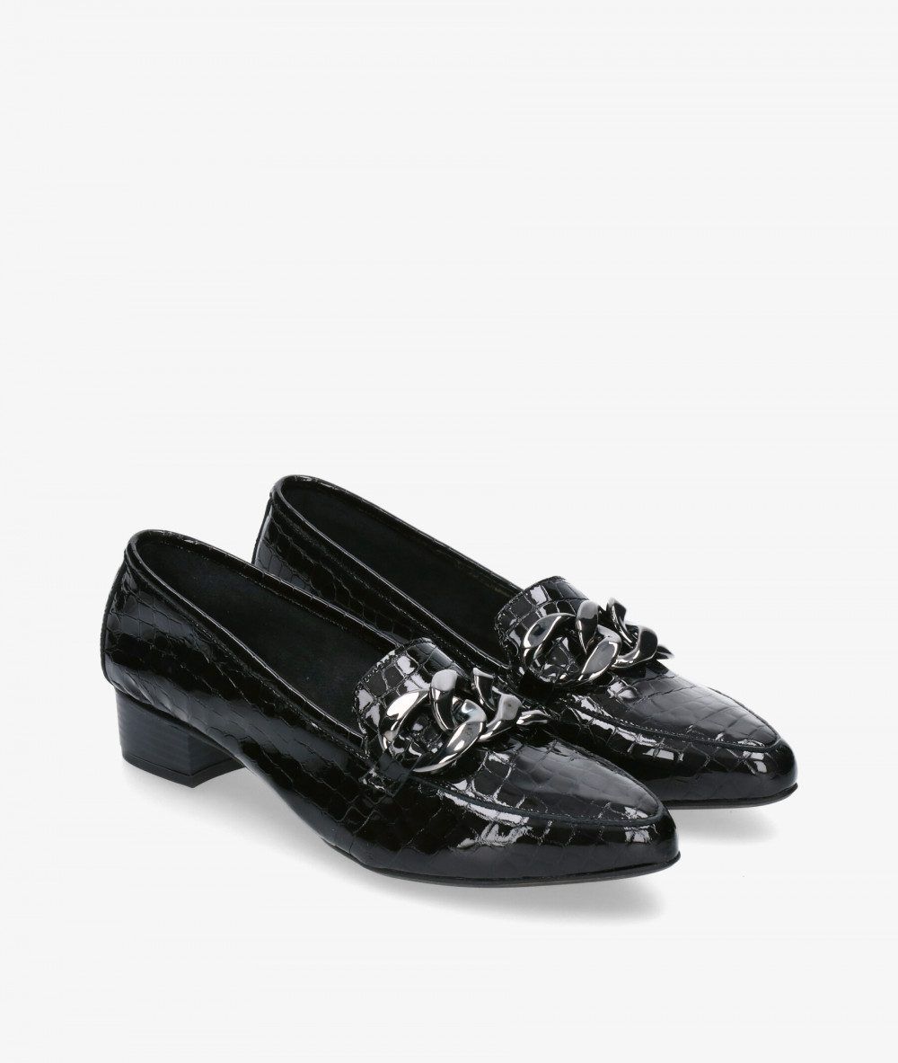 Zapatos de tacón Kénnebec 3972-R en charol negro Zapatos de tacón Kénnebec 3972-R en charol negro