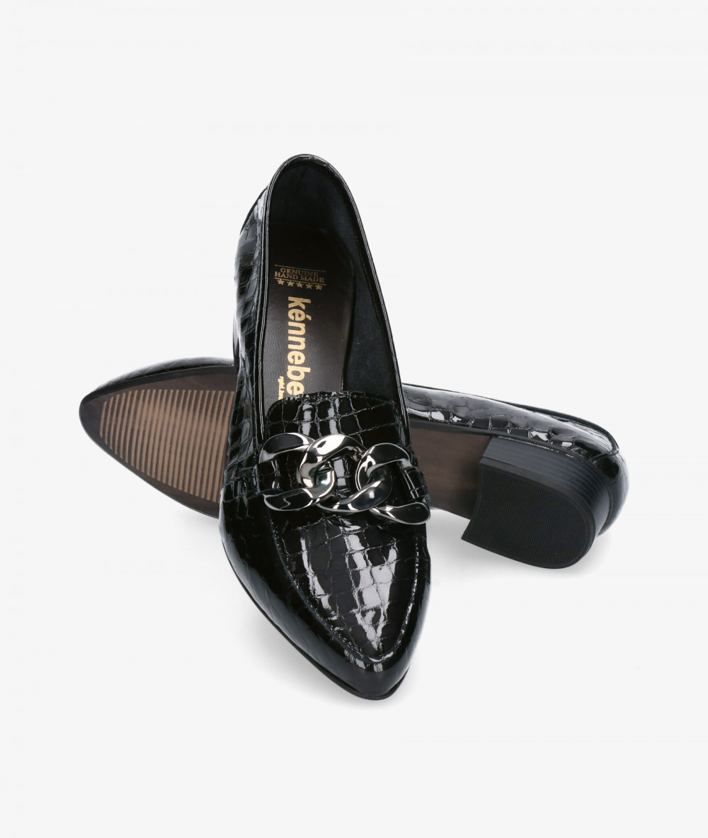 Zapatos de tacón Kénnebec 3972-R en charol negro Zapatos de tacón Kénnebec 3972-R en charol negro