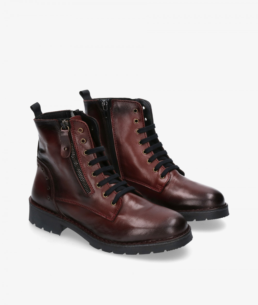 Botines Rhostock  13608 en burdeos Botines Rhostock  13608 en burdeos
