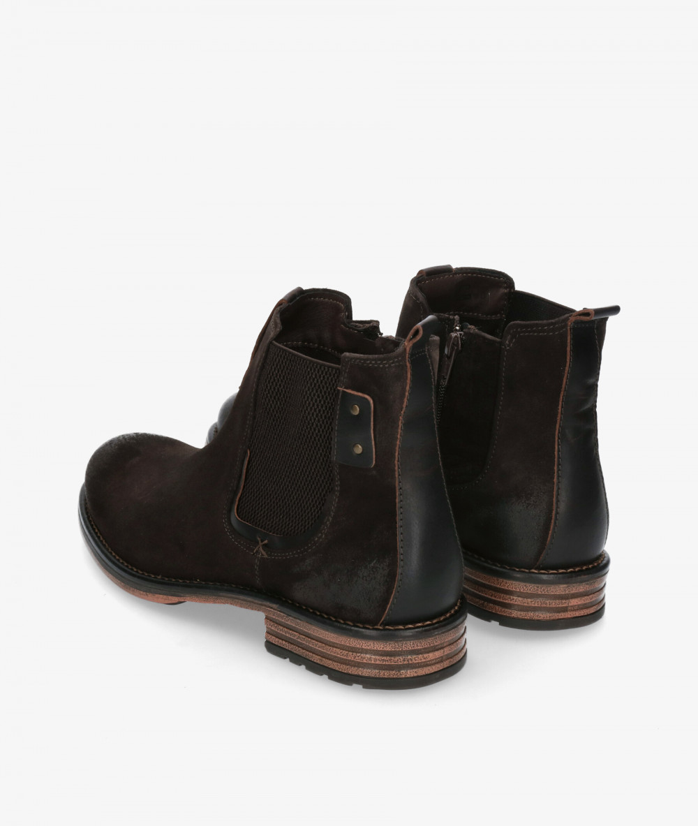 Botas pabloochoa.shoes  CLIFF 01 en serraje marrón Botas pabloochoa.shoes  CLIFF 01 en serraje marrón