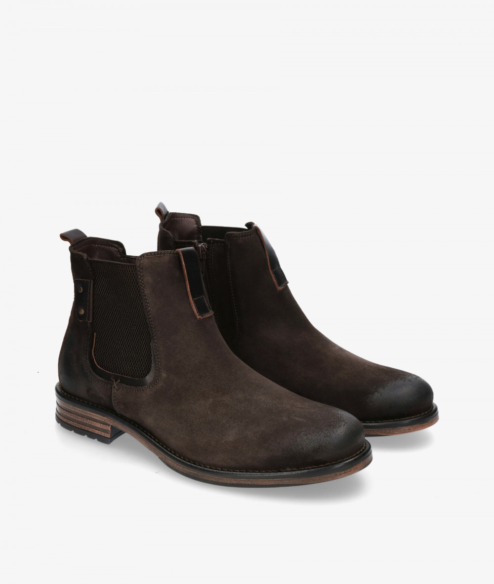 Botas pabloochoa.shoes  CLIFF 01 en serraje marrón Botas pabloochoa.shoes  CLIFF 01 en serraje marrón