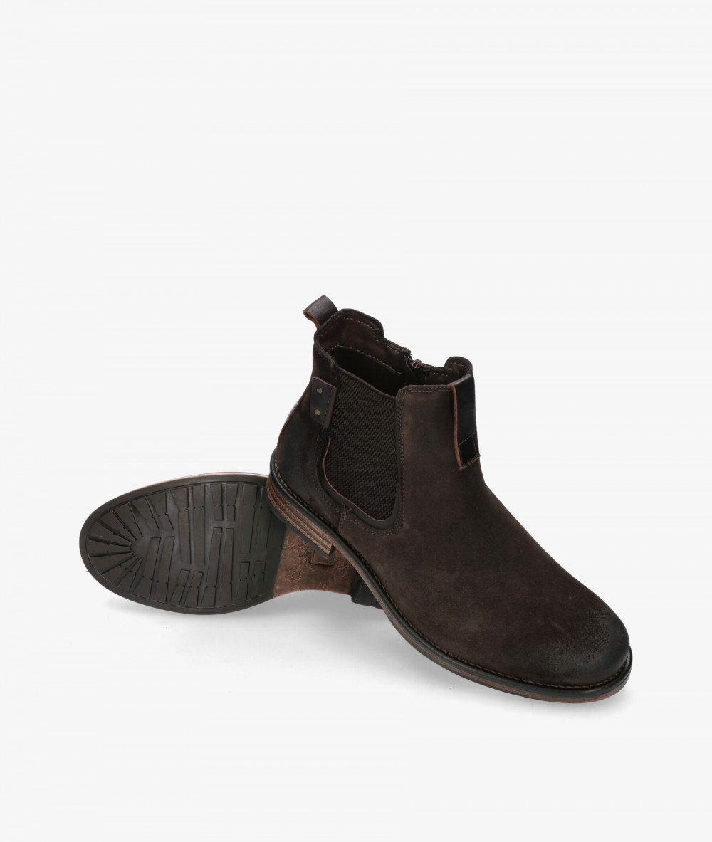 Botas pabloochoa.shoes  CLIFF 01 en serraje marrón Botas pabloochoa.shoes  CLIFF 01 en serraje marrón