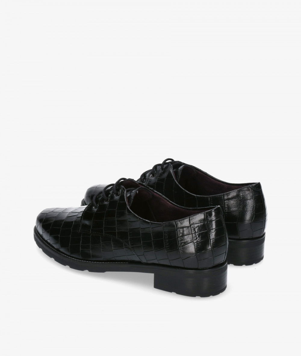 Zapatos inglés Pitillos 1731 en coco negro Zapatos inglés Pitillos 1731 en coco negro