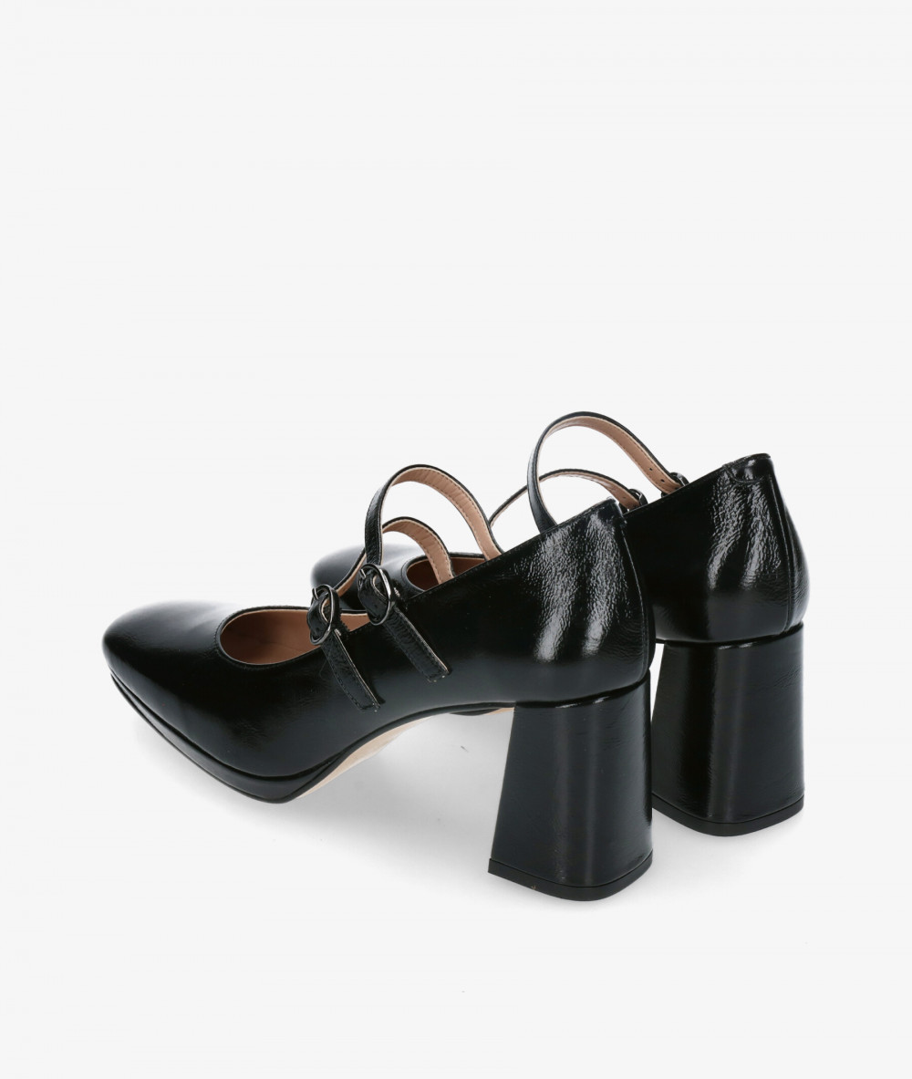 vestir con plataforma bloom&you SABRINA en charol negro