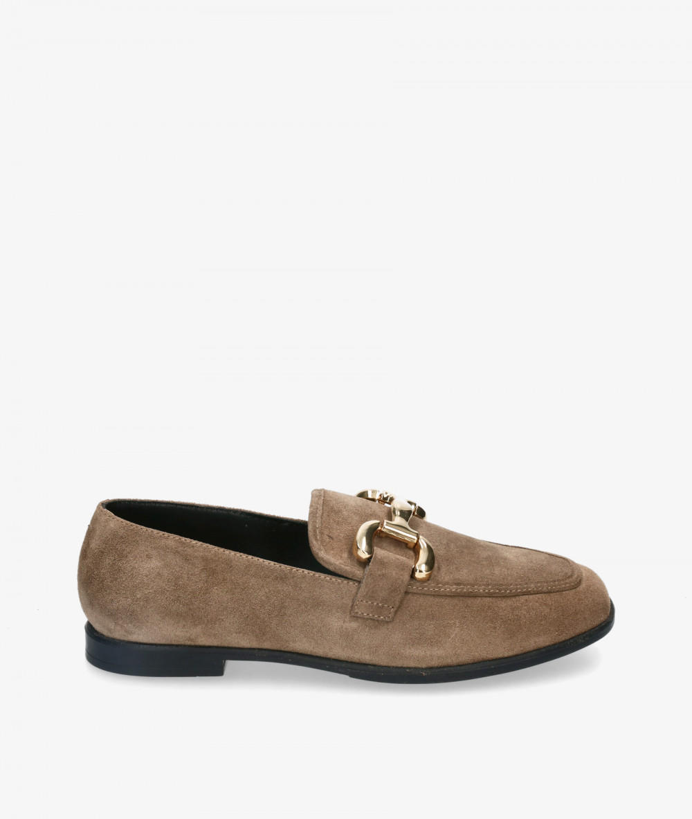 Mocasines Viguera 8015 en serraje taupe Mocasines Viguera 8015 en serraje taupe