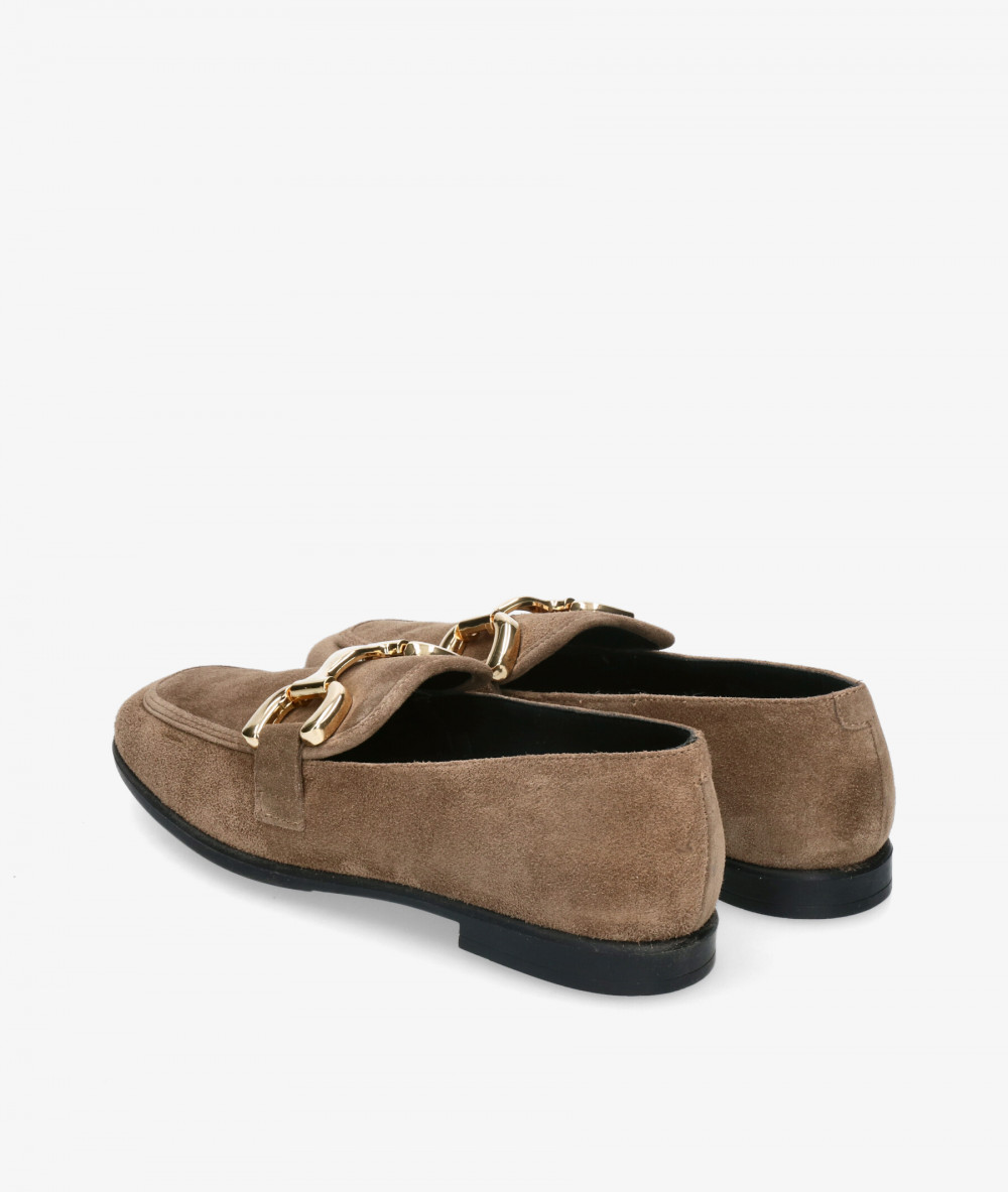 Mocasines Viguera 8015 en serraje taupe Mocasines Viguera 8015 en serraje taupe