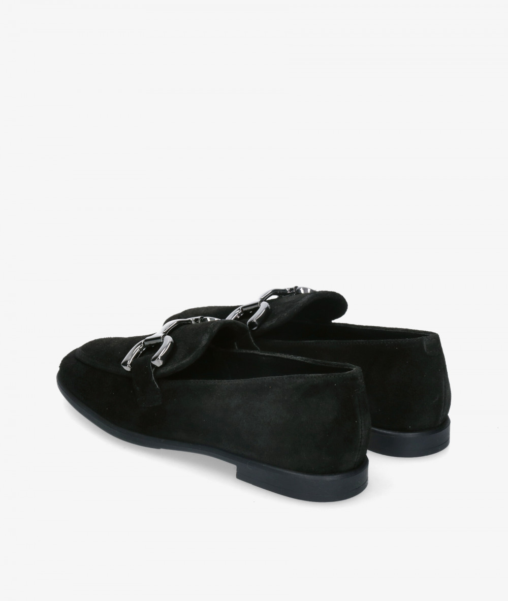 Mocasines Viguera 8015 en serraje negro Mocasines Viguera 8015 en serraje negro