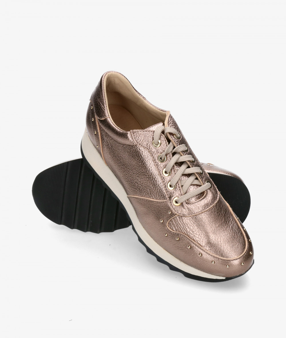 Zapatillas deportivas mujer súper cómodas color taupe