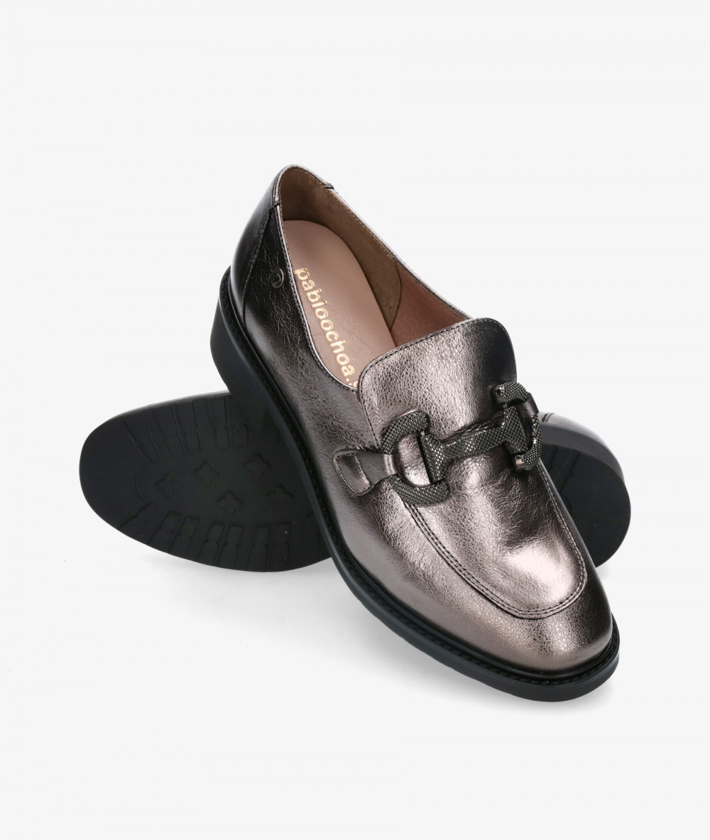 Mocasines pabloochoa.shoes 7160 en plomo Mocasines pabloochoa.shoes 7160 en plomo