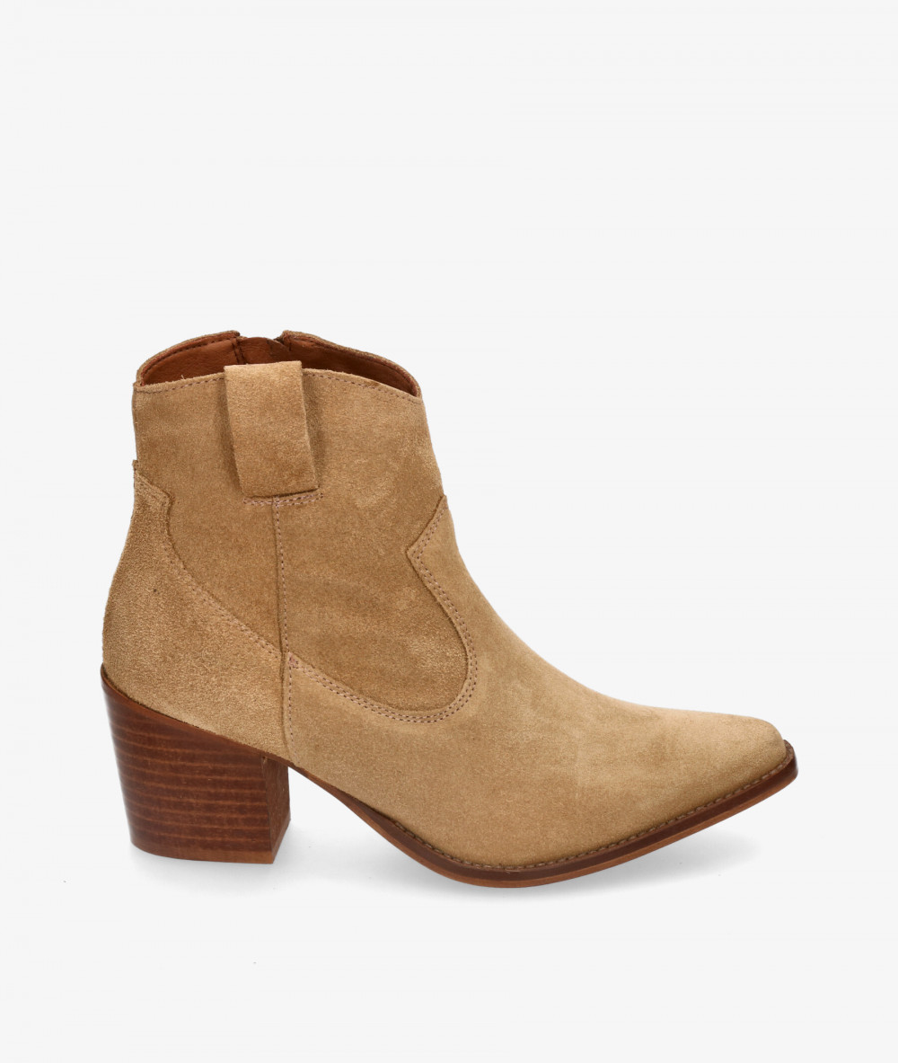 Botines bloom&you  ALMA en serraje beige Botines bloom&you  ALMA en serraje beige