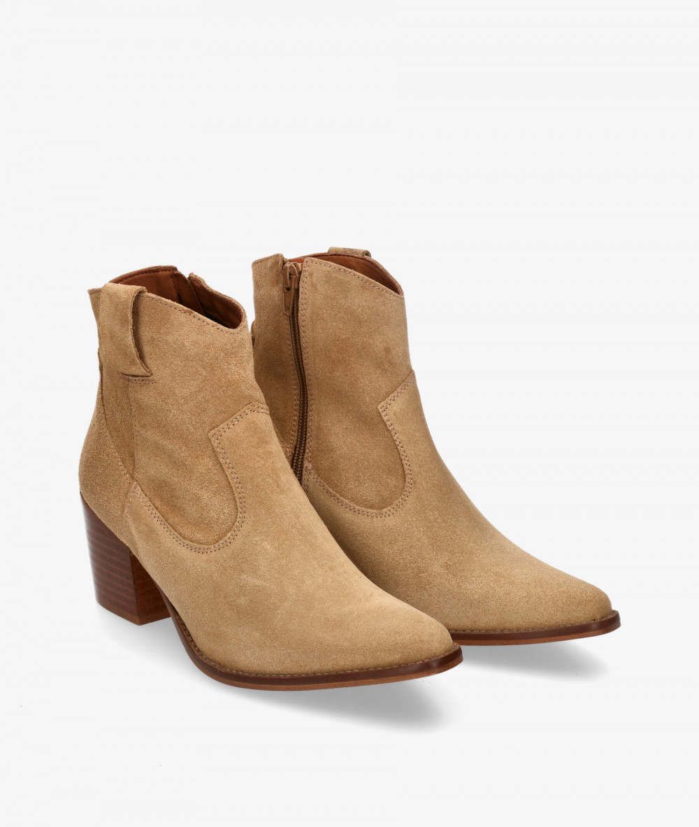 Botines bloom&you  ALMA en serraje beige Botines bloom&you  ALMA en serraje beige