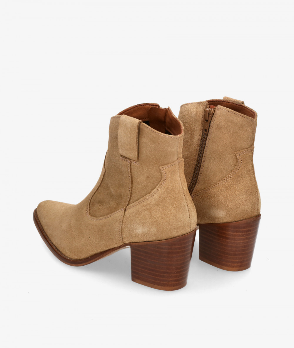 Botines bloom&you  ALMA en serraje beige Botines bloom&you  ALMA en serraje beige
