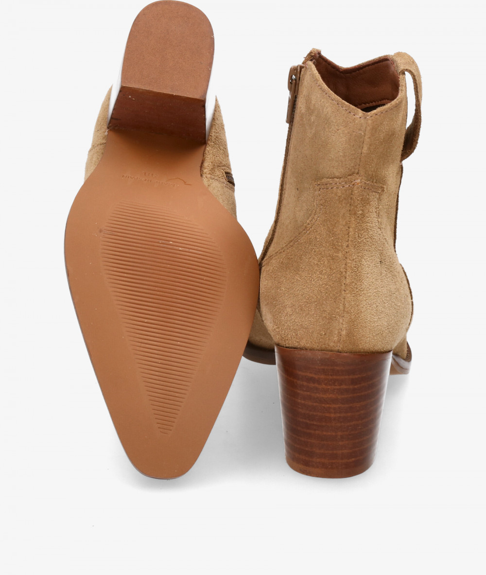 Botines bloom&you  ALMA en serraje beige Botines bloom&you  ALMA en serraje beige