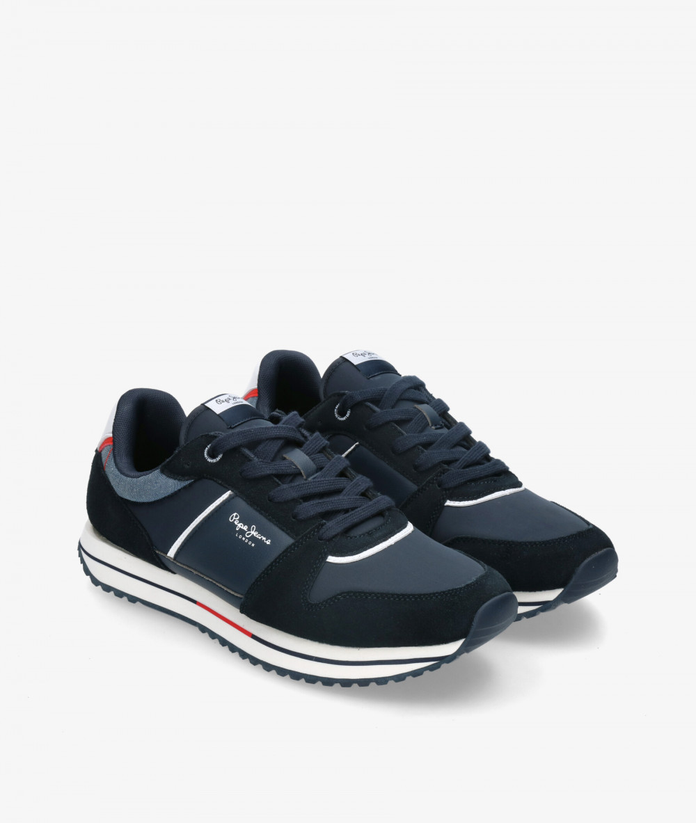 Deportivos Pepe Jeans  TOUR BASIC en azul marino Deportivos Pepe Jeans  TOUR BASIC en azul marino