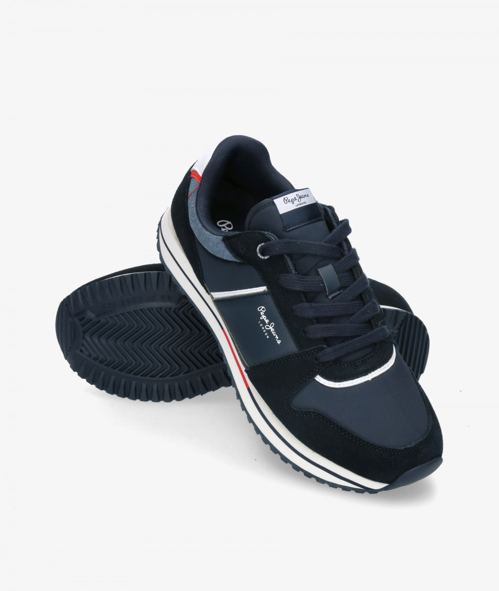 Deportivos Pepe Jeans  TOUR BASIC en azul marino Deportivos Pepe Jeans  TOUR BASIC en azul marino