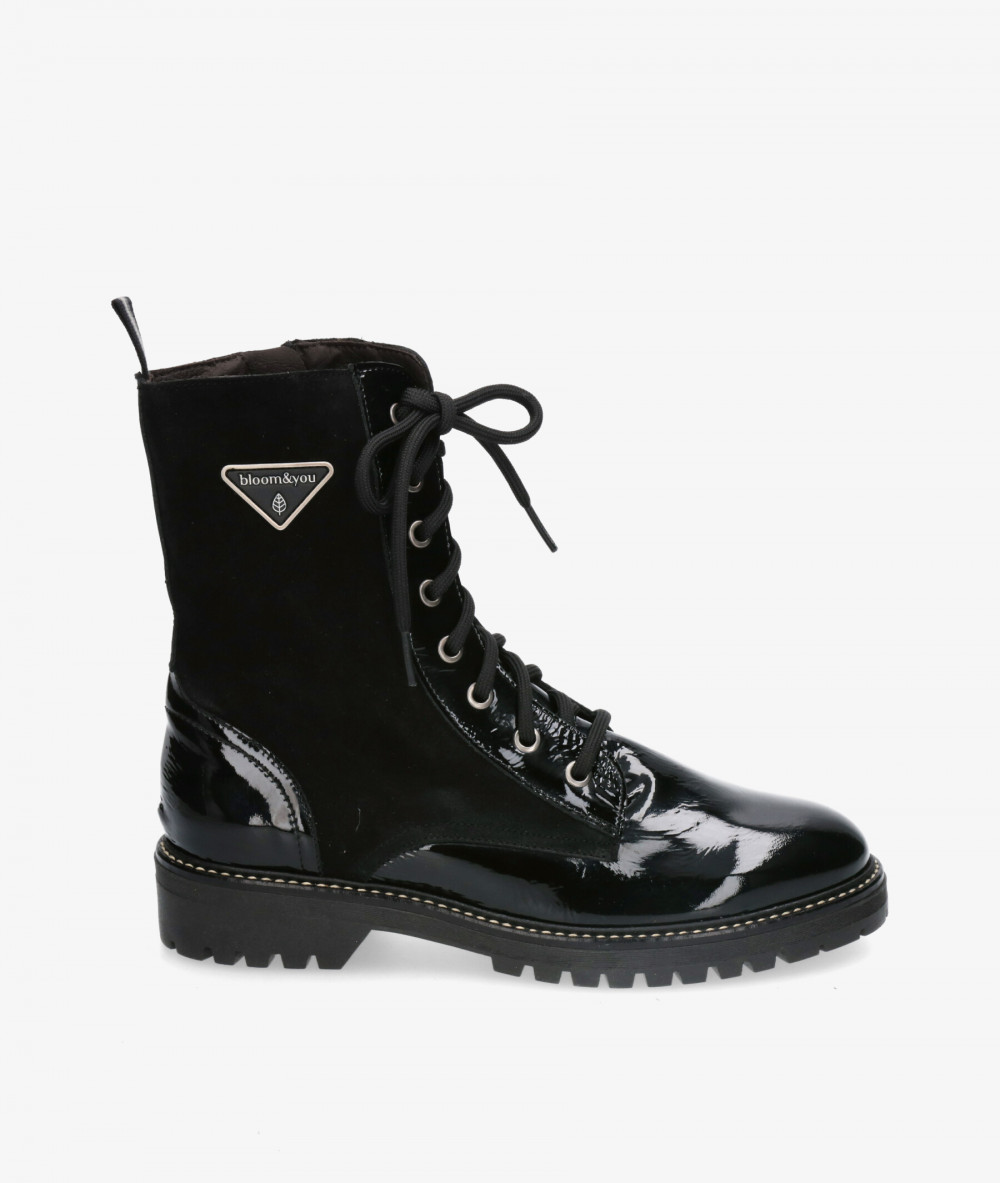 Botines bloom&you LUNA en charol negro