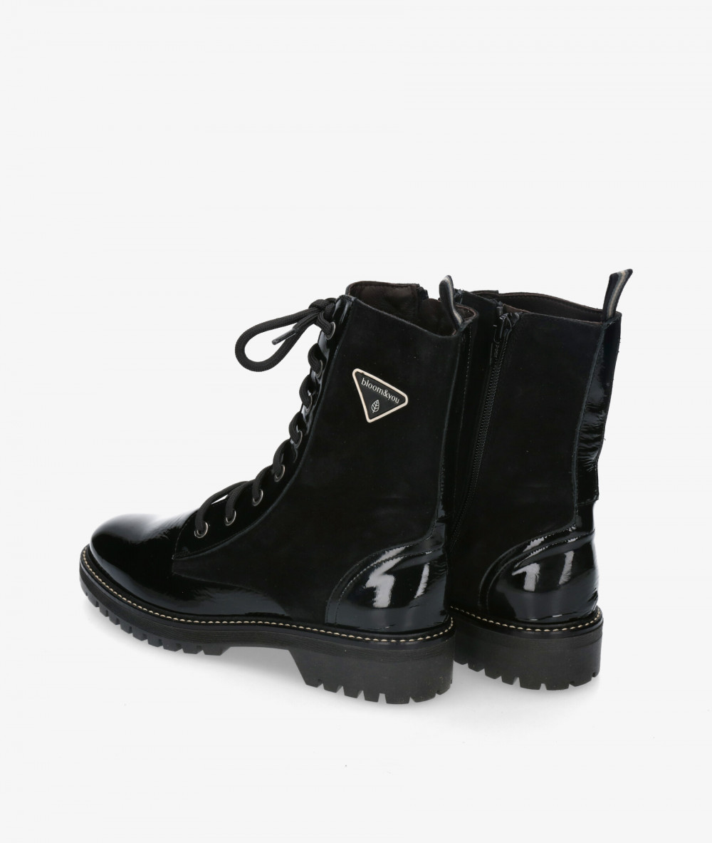 Botines bloom&you LUNA en charol negro