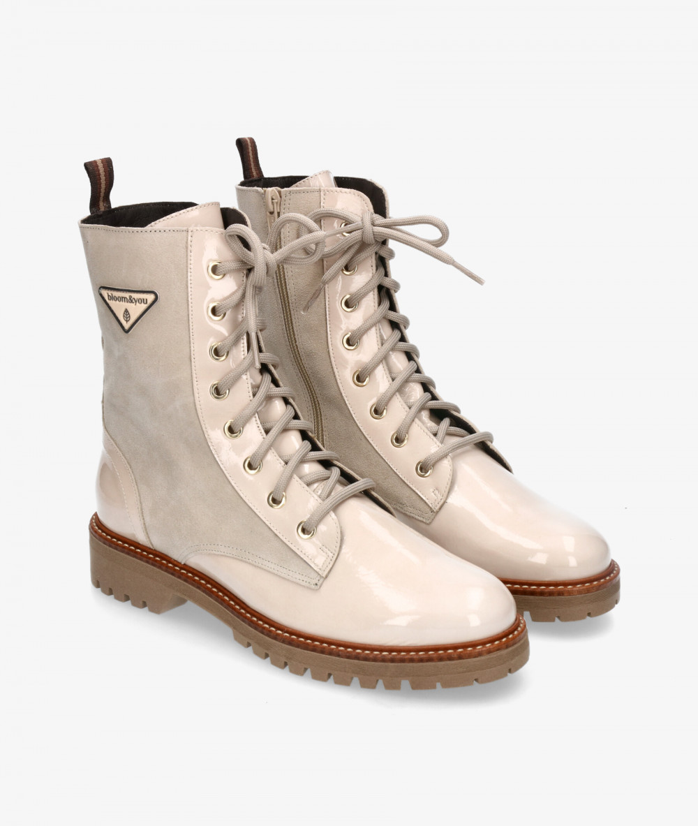 Botines bloom&you LUNA en charol beige