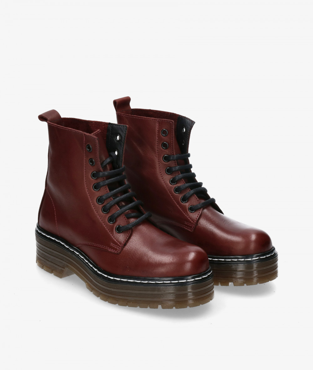Botines Rhostock  122 en burdeos Botines Rhostock  122 en burdeos