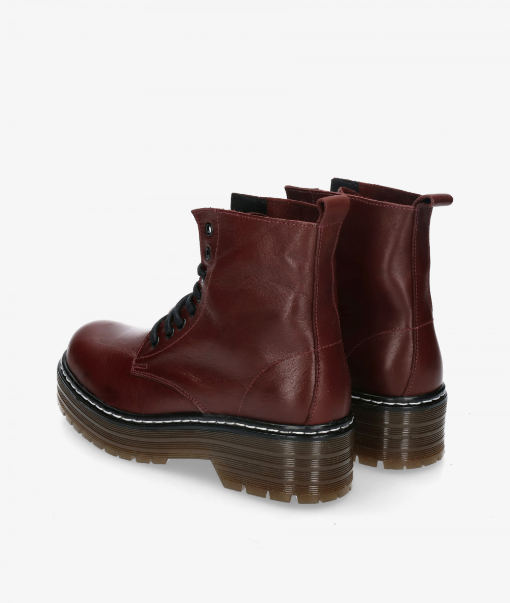 Botines Rhostock  122 en burdeos Botines Rhostock  122 en burdeos