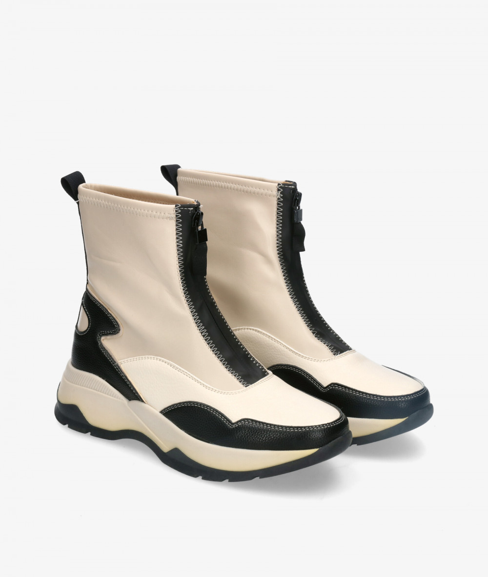 Botines D'angela  22205 en blanco Botines D'angela  22205 en blanco