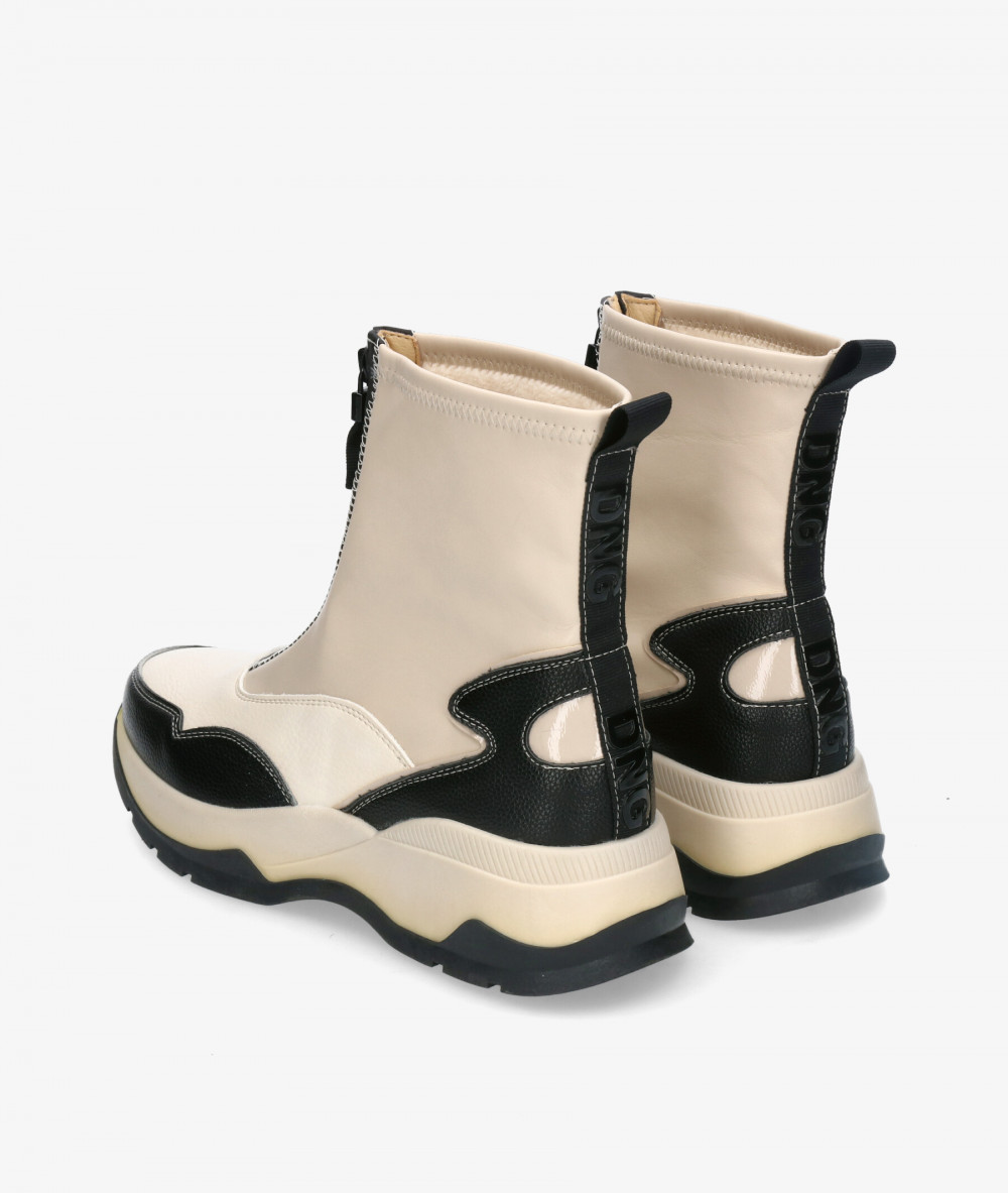 Botines D'angela  22205 en blanco Botines D'angela  22205 en blanco