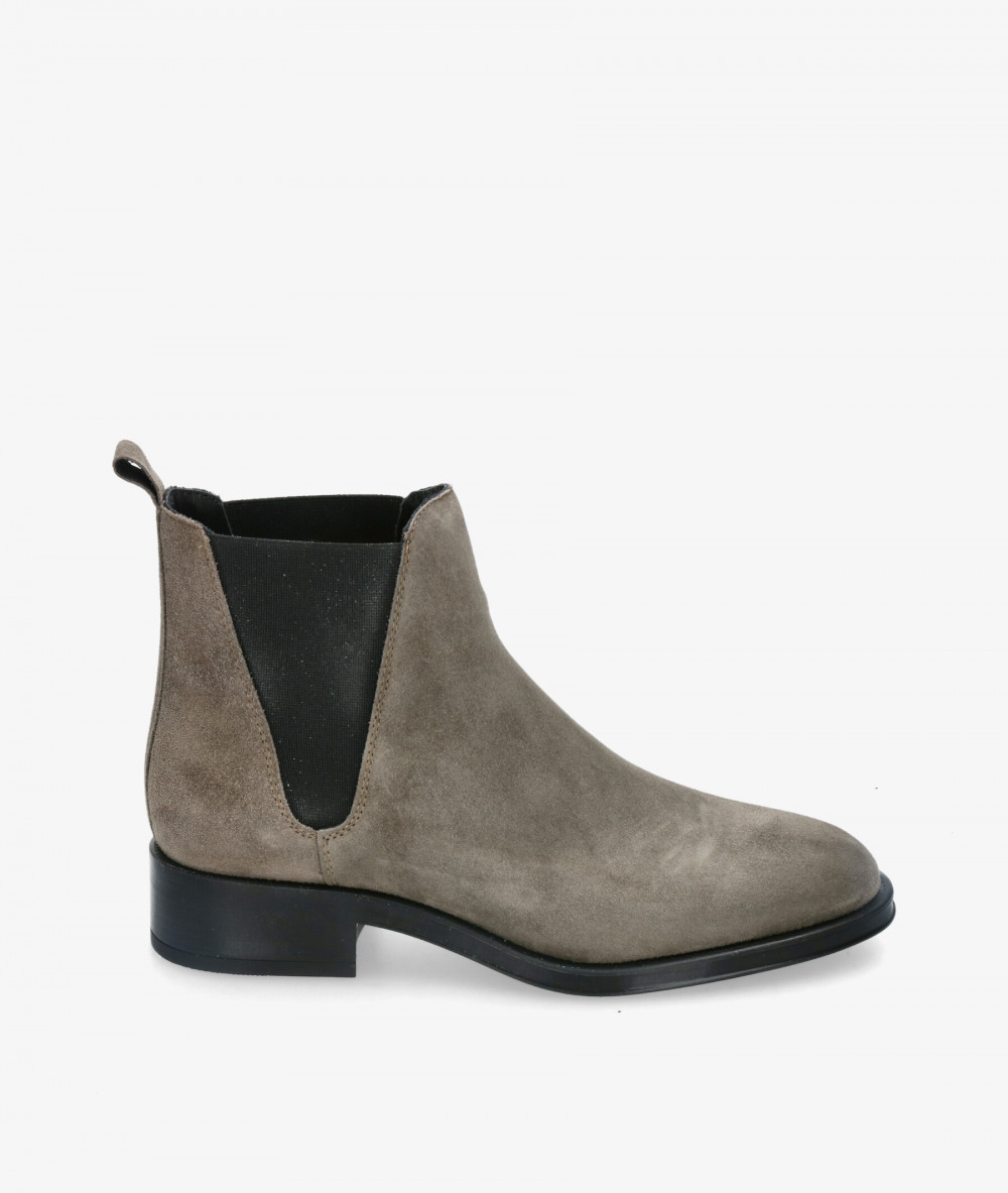 Botines Alpe  2349 en serraje gris Botines Alpe  2349 en serraje gris