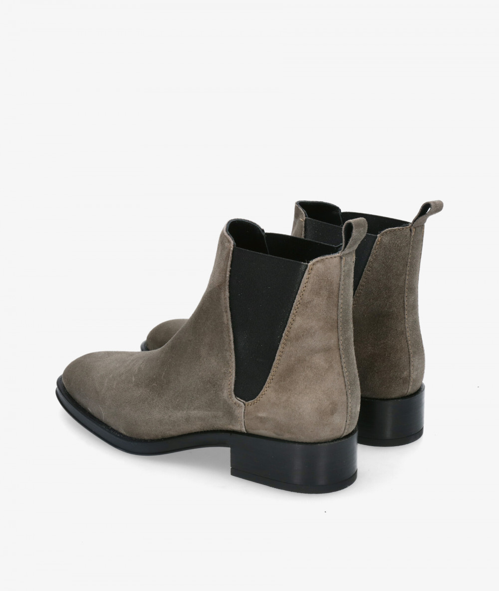 Botines Alpe  2349 en serraje gris Botines Alpe  2349 en serraje gris
