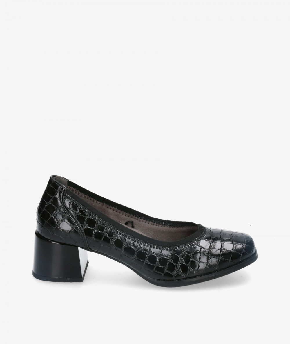 Zapatos de vestir Amarpies 25381 en coco negro Zapatos de vestir Amarpies 25381 en coco negro