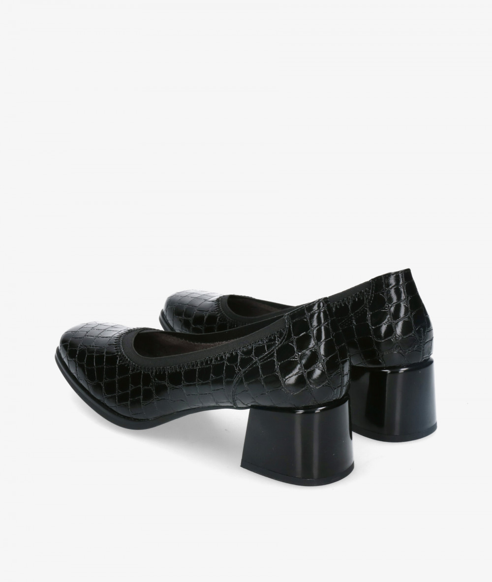 Zapatos de vestir Amarpies 25381 en coco negro Zapatos de vestir Amarpies 25381 en coco negro