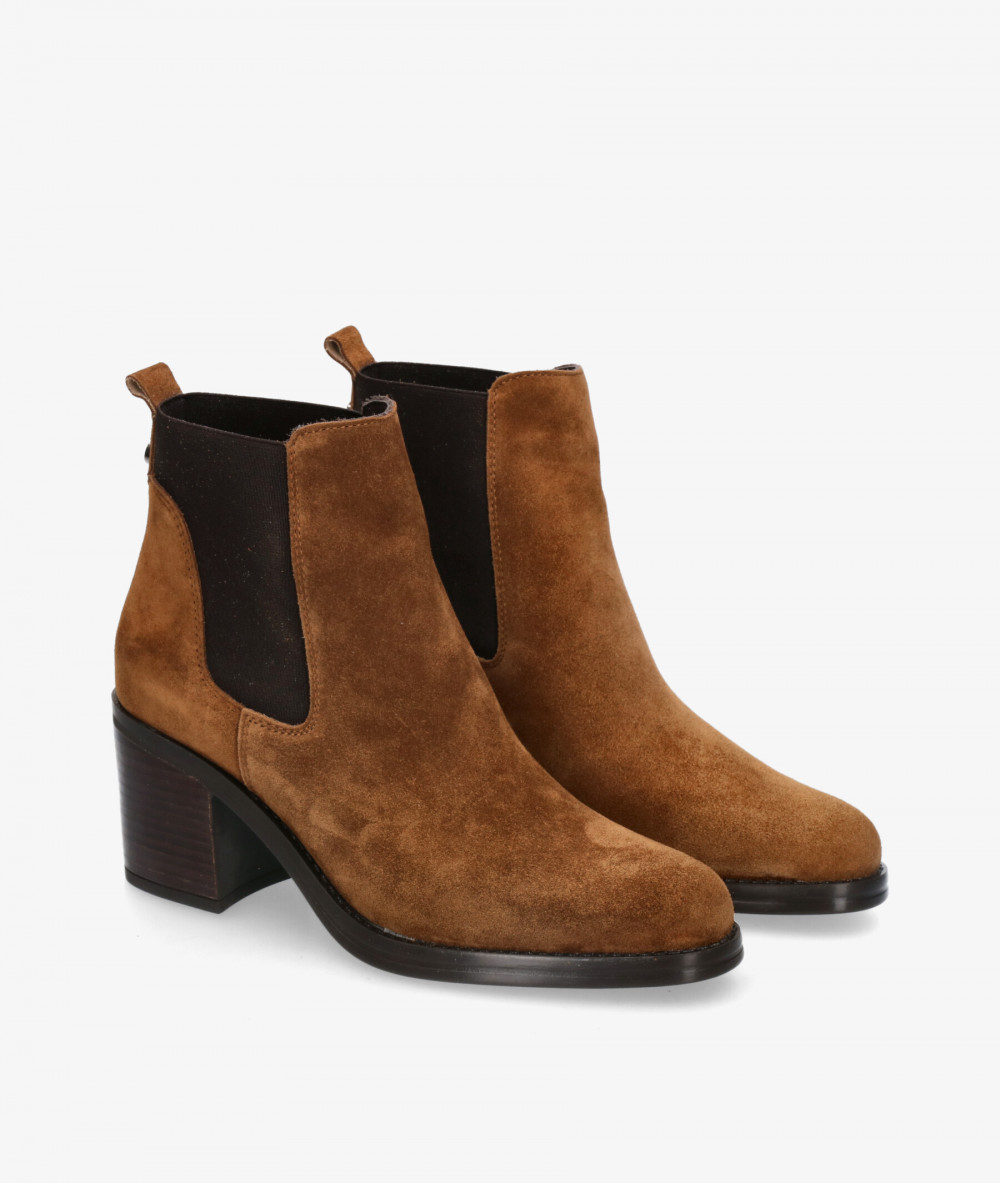 Botin chelsea 2025 marron mujer