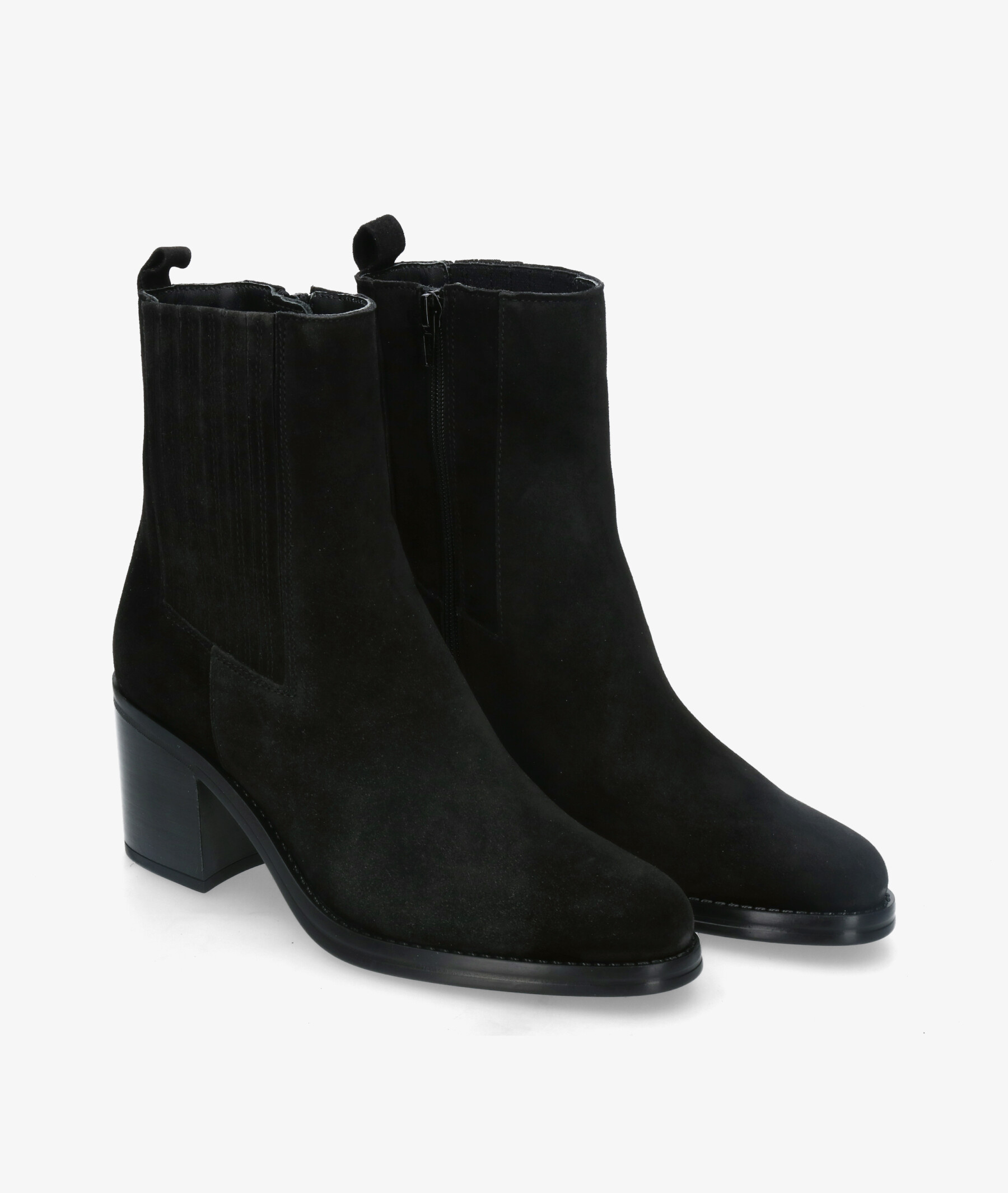 Botines Alpe 2403 en serraje negro