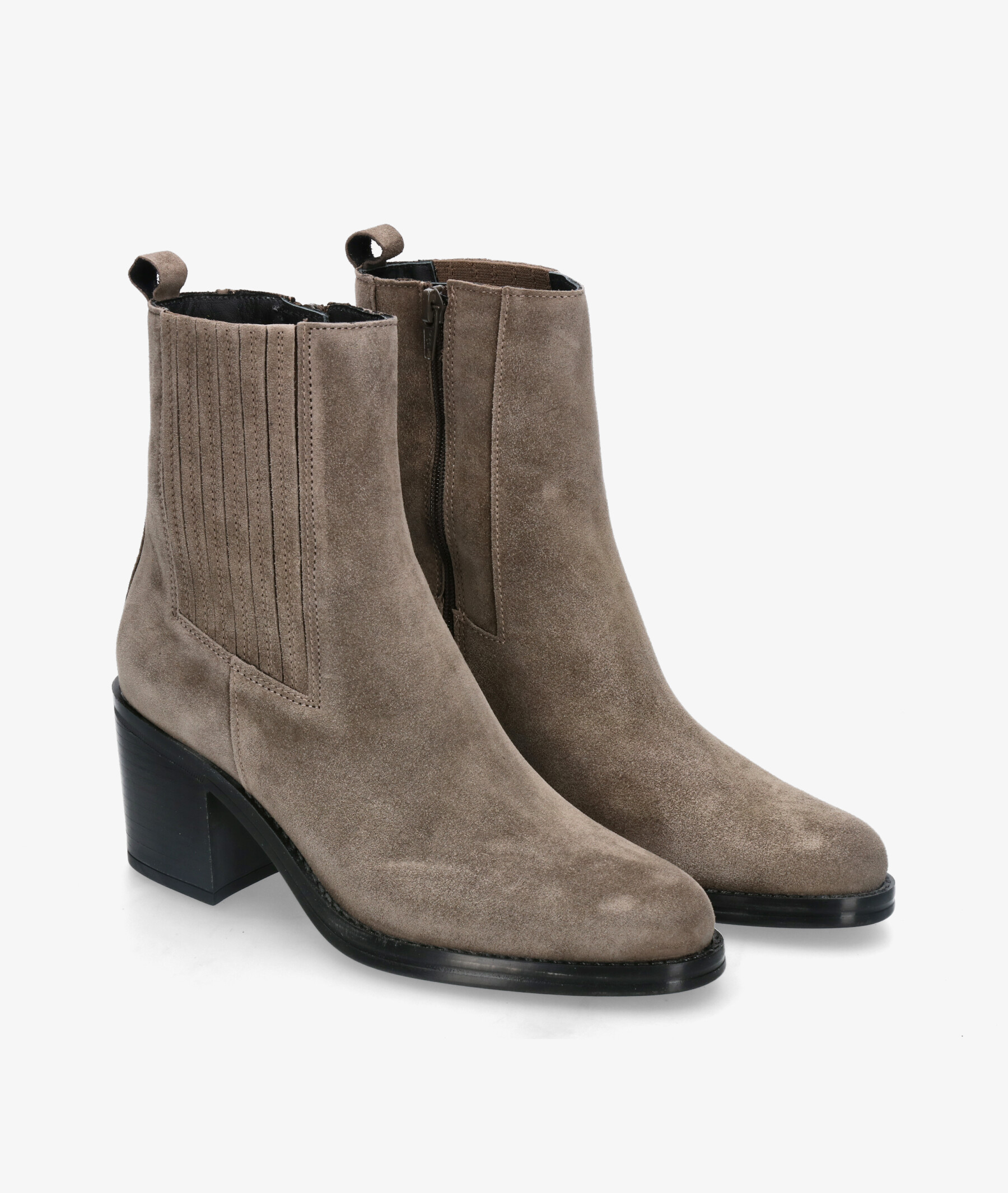 Botines Alpe 2403 en serraje gris