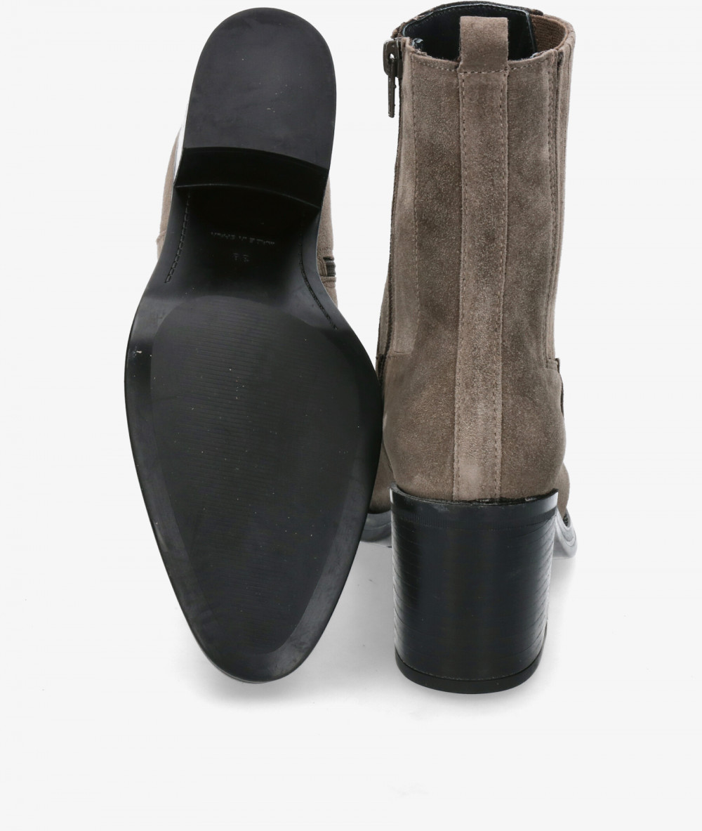 Botines Alpe  2403 en serraje gris Botines Alpe  2403 en serraje gris
